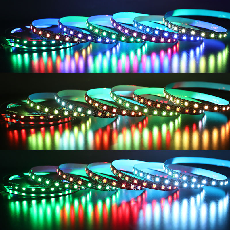 WS2812B DC5V Series Flexible LED Strip Lights, Programmable Pixel Full Color Chasing, Indoor Use, 370LEDs 16.4ft Per Reel By Sale WS2812B DC5V Series Flexible LED Strip Lights, Programmable Pixel Full Color Chasing, Indoor Use, 370LEDs 16.4ft Per Reel By Sale